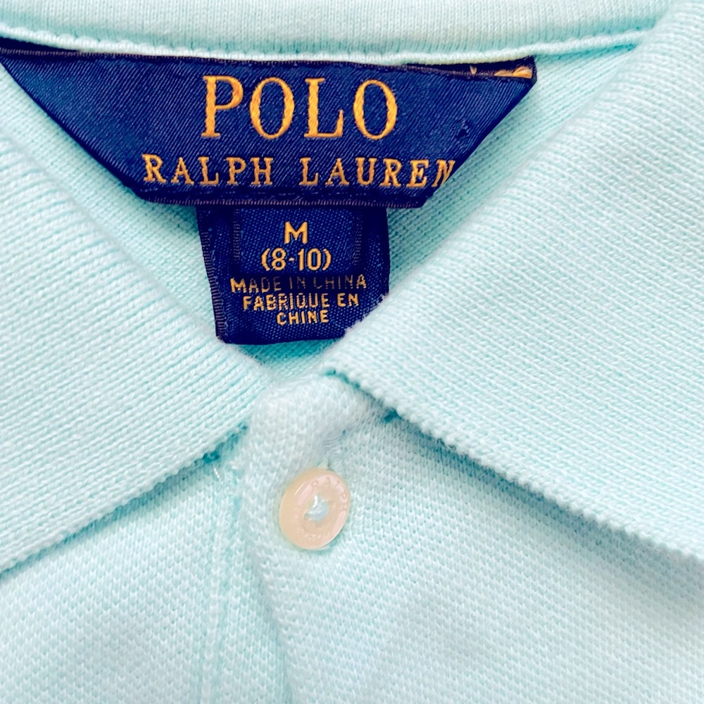 POLO by Ralph Lauren Cotton Mesh Polo Shirt sz Medium -EUC - Picture 4 of 4